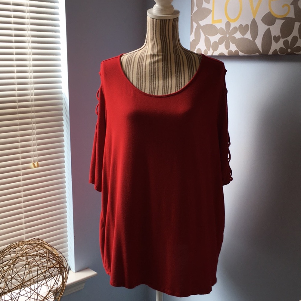Red blouse